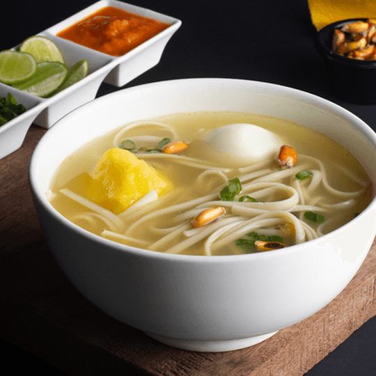 Caldo de Gallina Sin Presa con Un Huevo