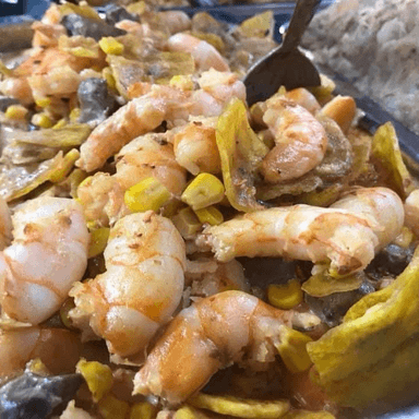 Camarón Crema De Chipotle