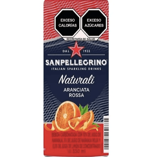 Agua Mineral San Pellegrino Naranja Roja