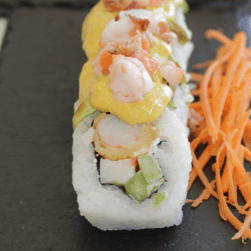Maki Horneado de la Casa (Topping de Mostaza)