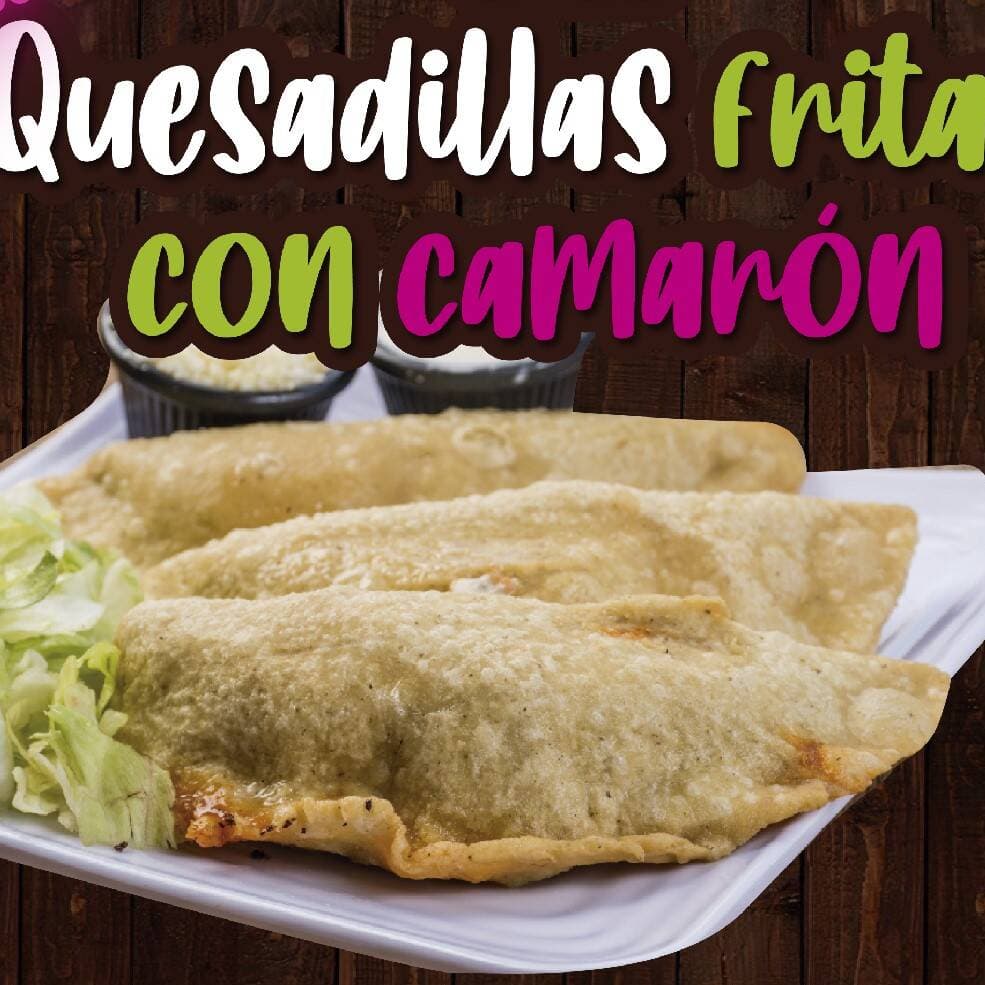 Orden Quesadillas Fritas con Camarón (3 Pz)