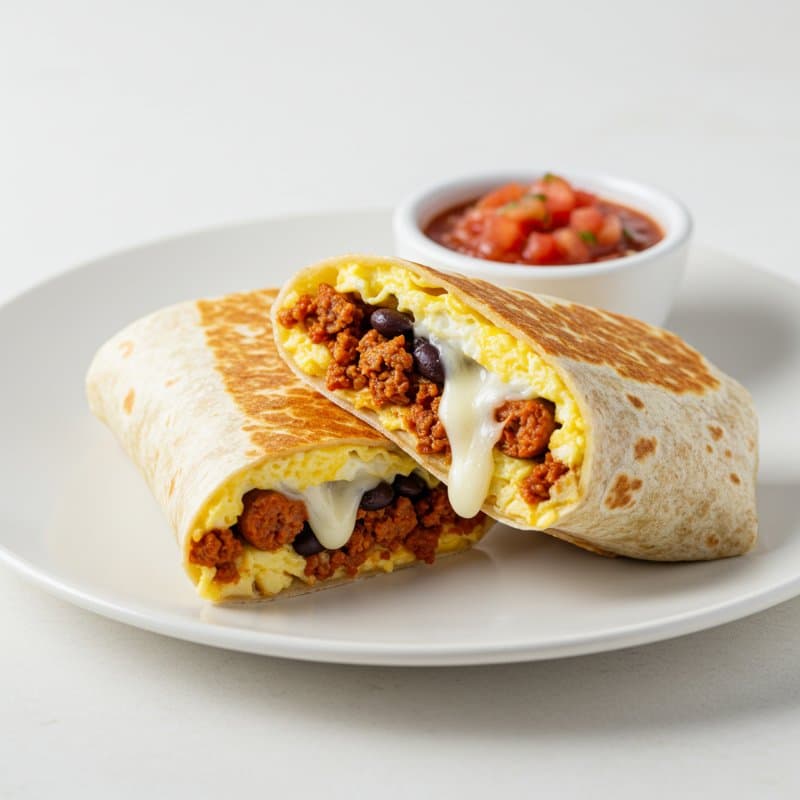 Burrito De Huevo Con Chorizo