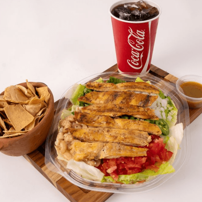 Ensalada del Norte con Pollo y Refresco 600 Ml.
