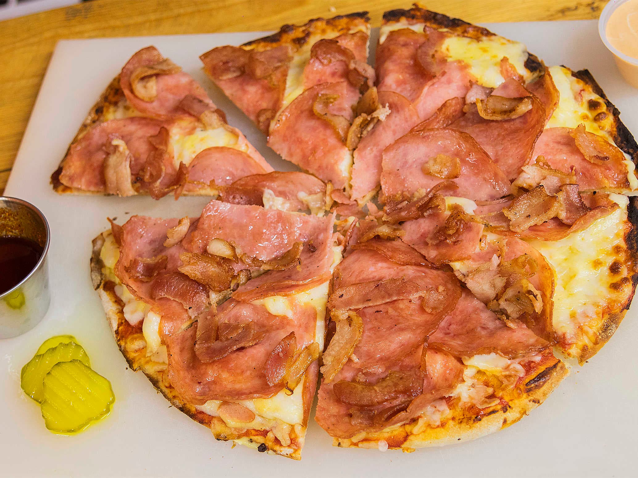 Pizza con Dos Ingredientes