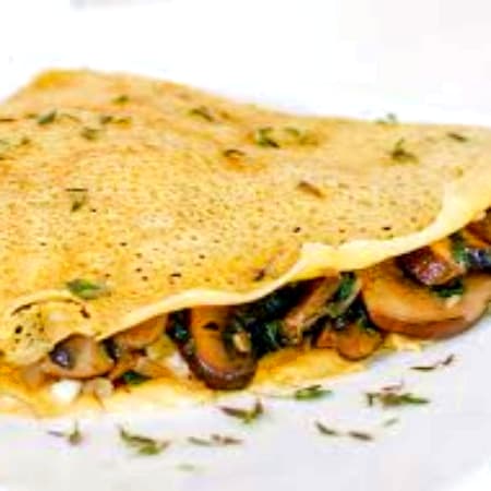 CREPA DE CHAMPIÑON CON QUESO