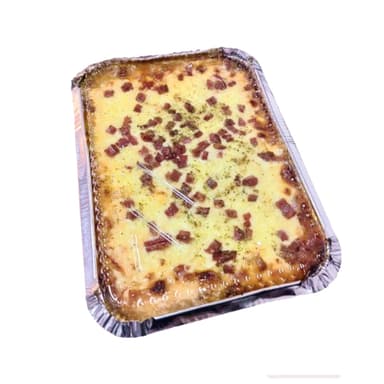 Lasaña con Tocino