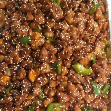 Teriyaki de Pollo con Arroz Blanco