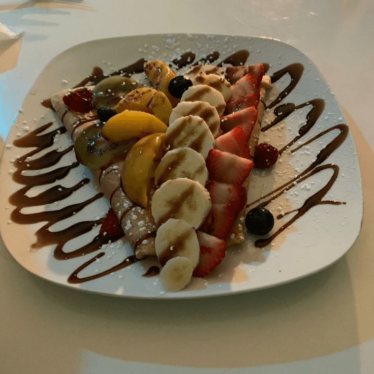 CREPA PREMIUM 3 SABORES + 3 FRUTAS 🍌🍑🍓
