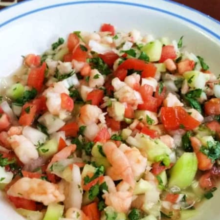 Ceviche a la Mexicana de Camarones