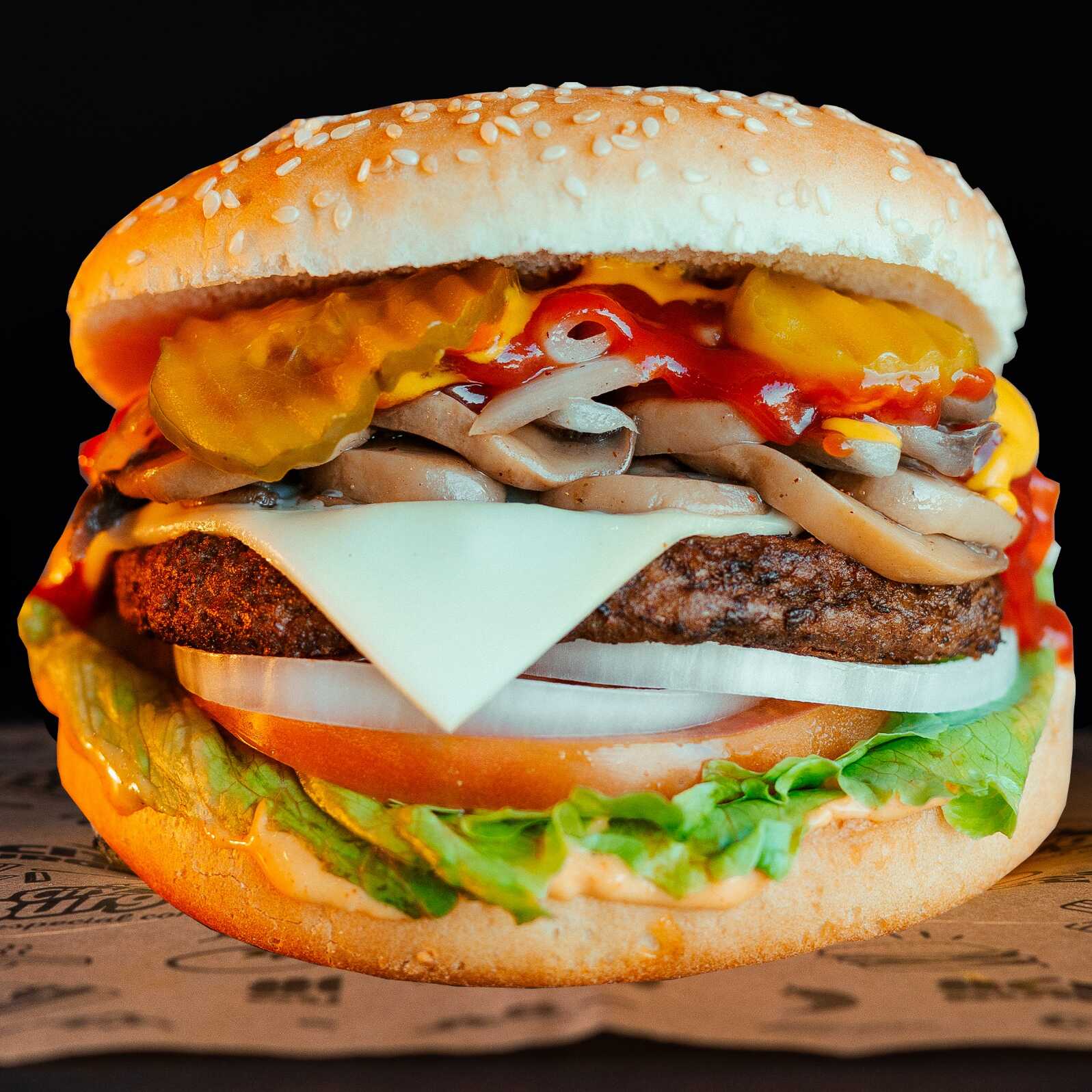 Hamburguesa Champiñones