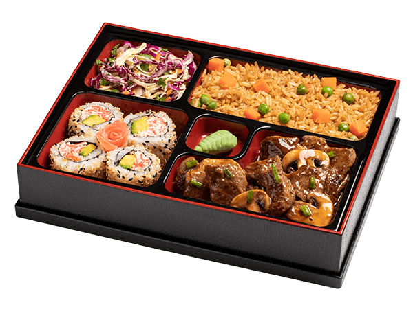 Bento De Carne Teriyaki