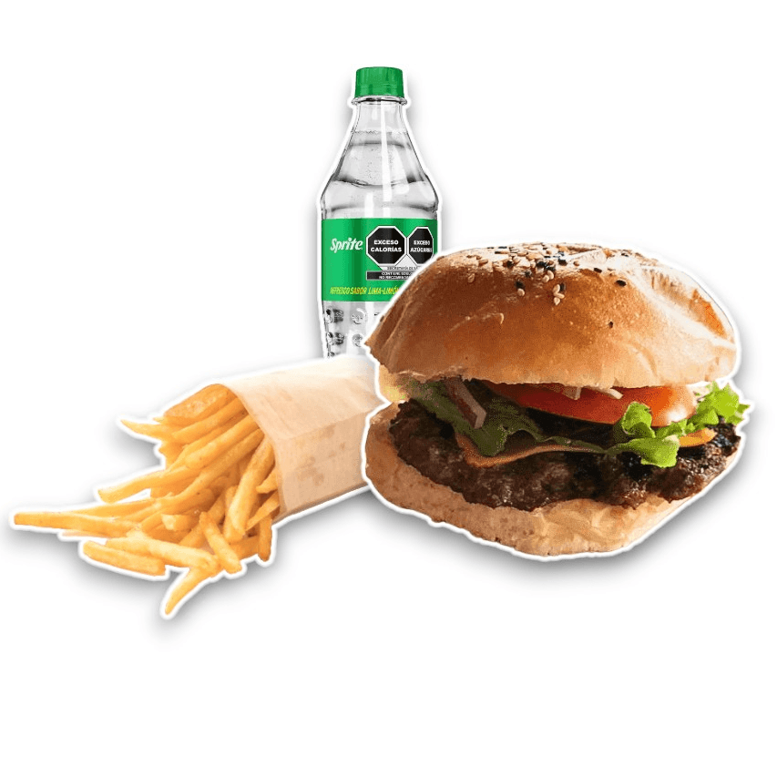 Combo 1: Hamburguesa Clásica