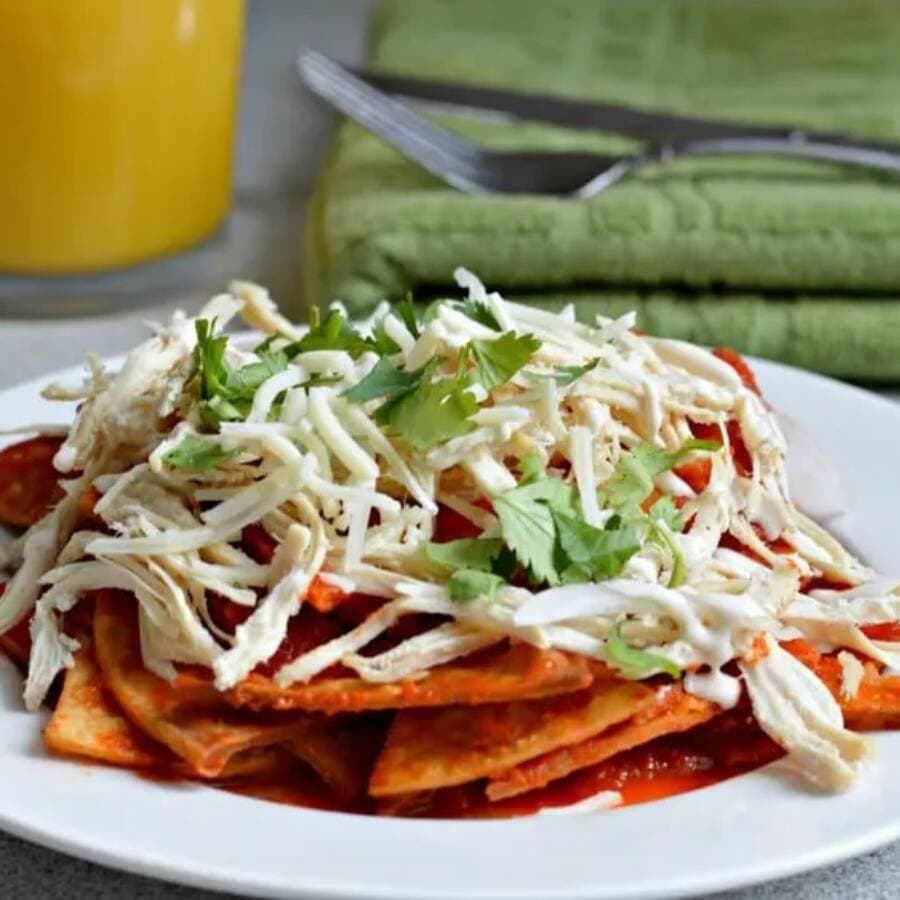 Chilaquiles con Pollo 🍗