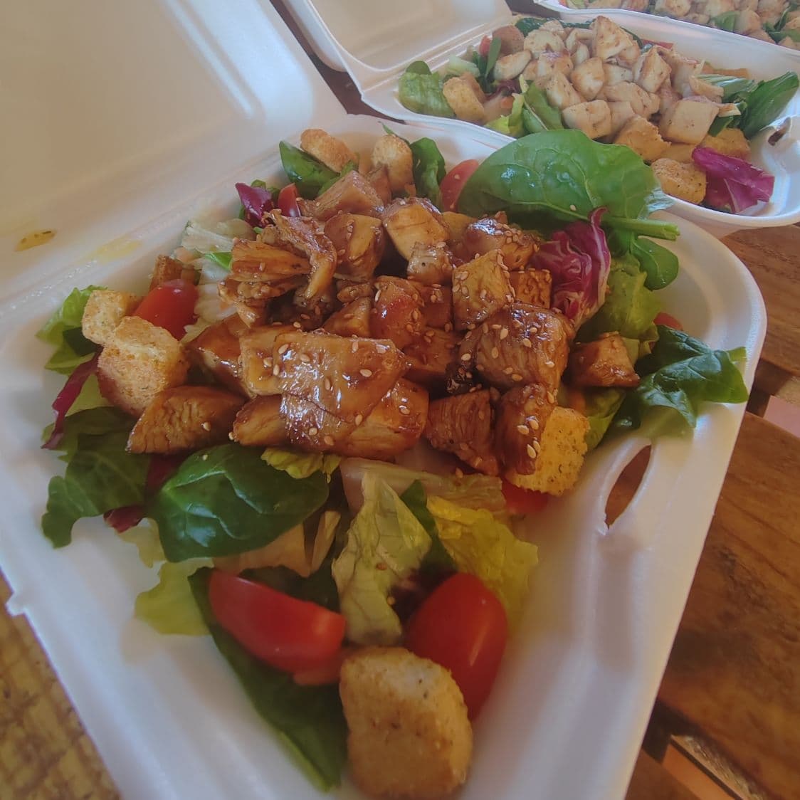 Ensalada con Pollo Teriyaki