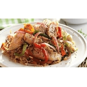 Arroz Oriental con Filete de Pollo