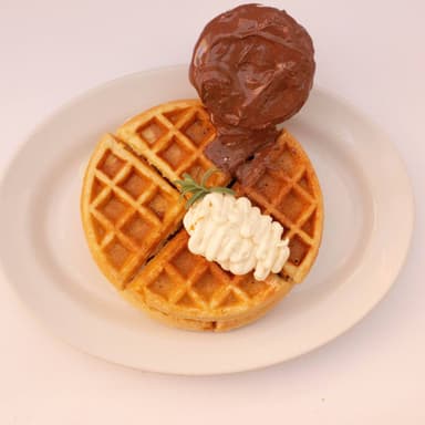 Waffle con Nutella con Philadelphia
