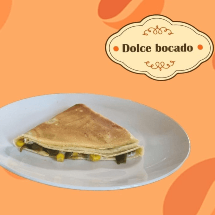 Crepa de Rajas y Elote con Queso