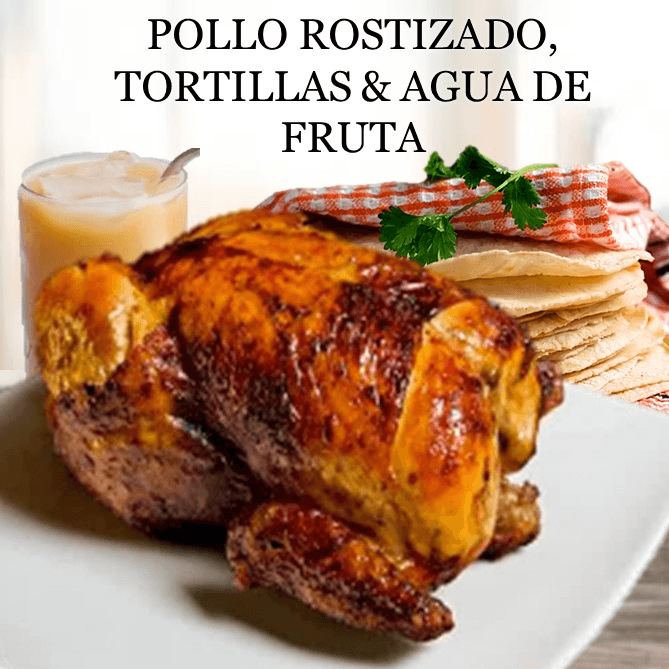 Combo Pollo Entero + Tortillas + Agua de Fruta