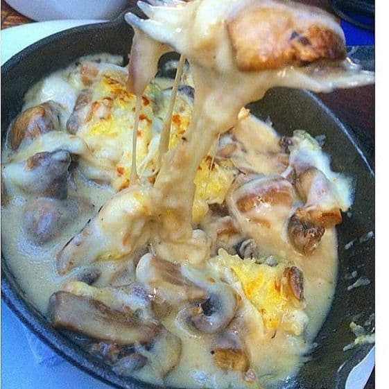 Champiñones Gratinados