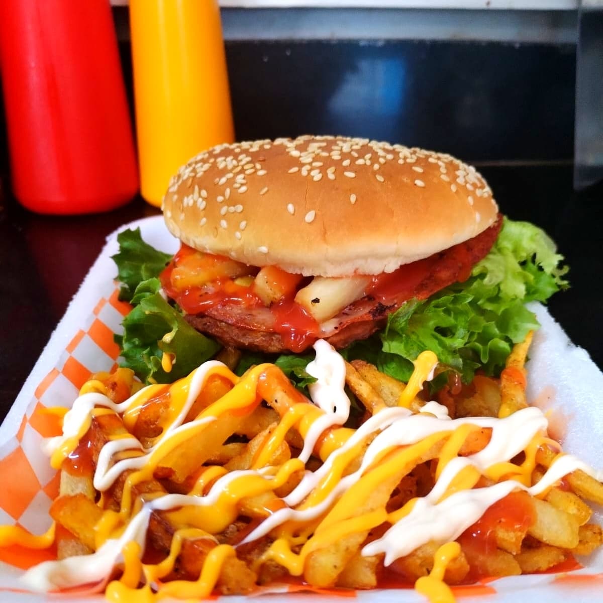 HAMBURGUESA HAWAIANA