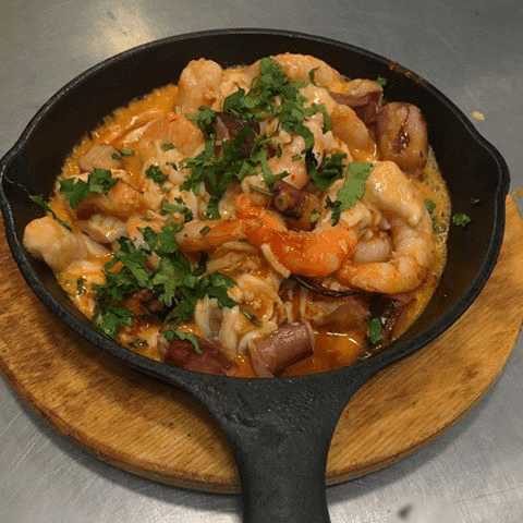 Queso con Mariscos