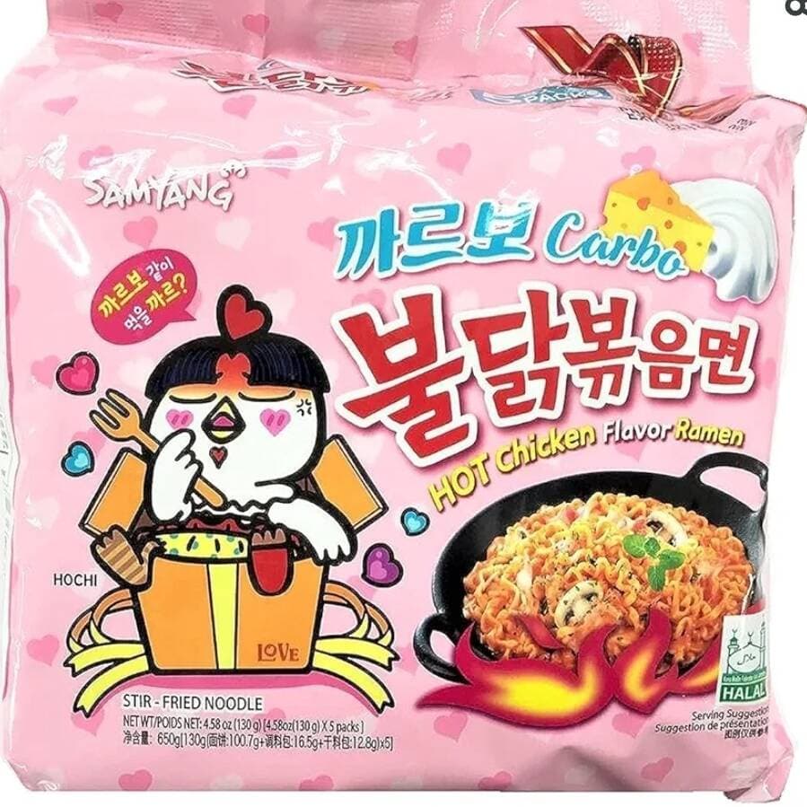 Buldak Carbonara Queso Rosa