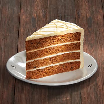 Rebanada de Pastel de Zanahoria