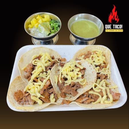 Combo 5 Tacos Chuleta + 1Ltr Agua