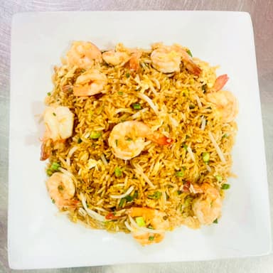 Chaufa con Langostinos