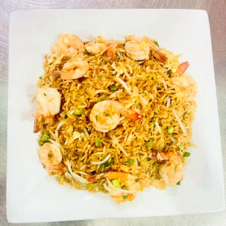 Chaufa con Langostinos