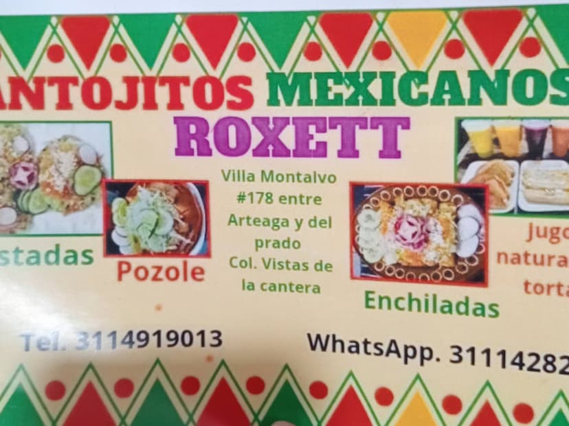 Antojitos mexicanos Roxett