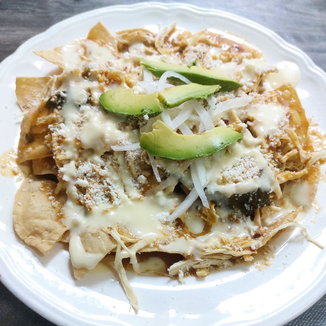 Chilaquiles con Pollo