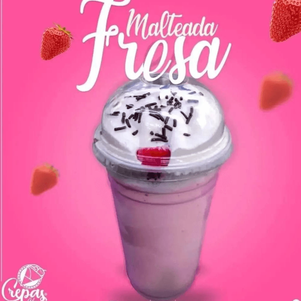 Malteada de fresa 16 oz