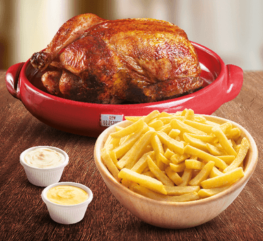 1 Pollo Don Beli con papas fritas