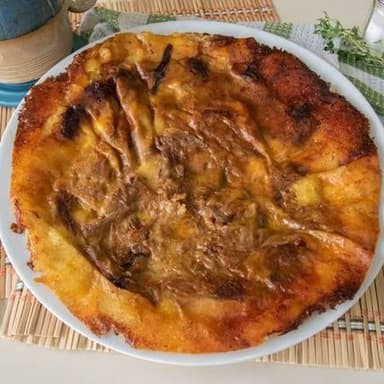 Tortilla con Carne Mechada