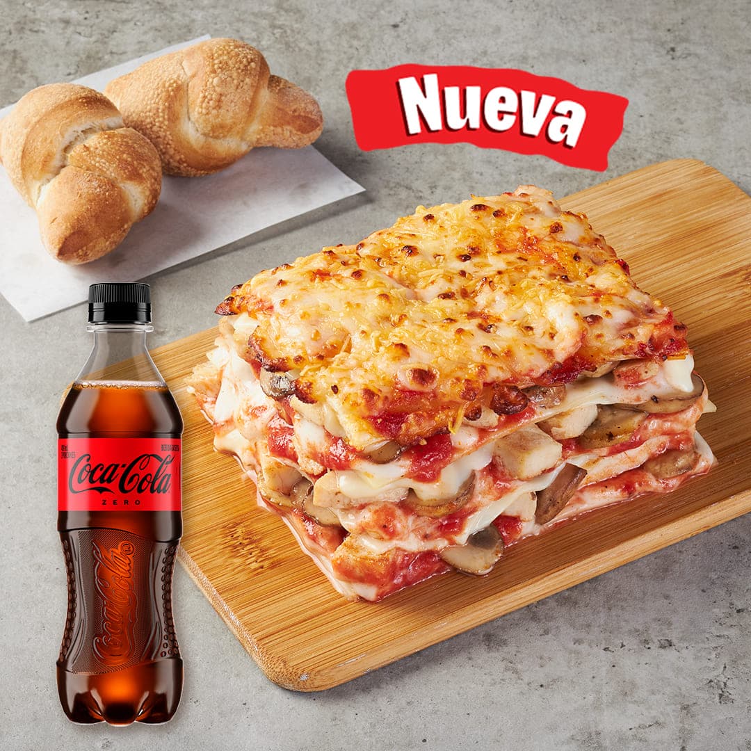 Combo Lasagna Pollo Champiñón