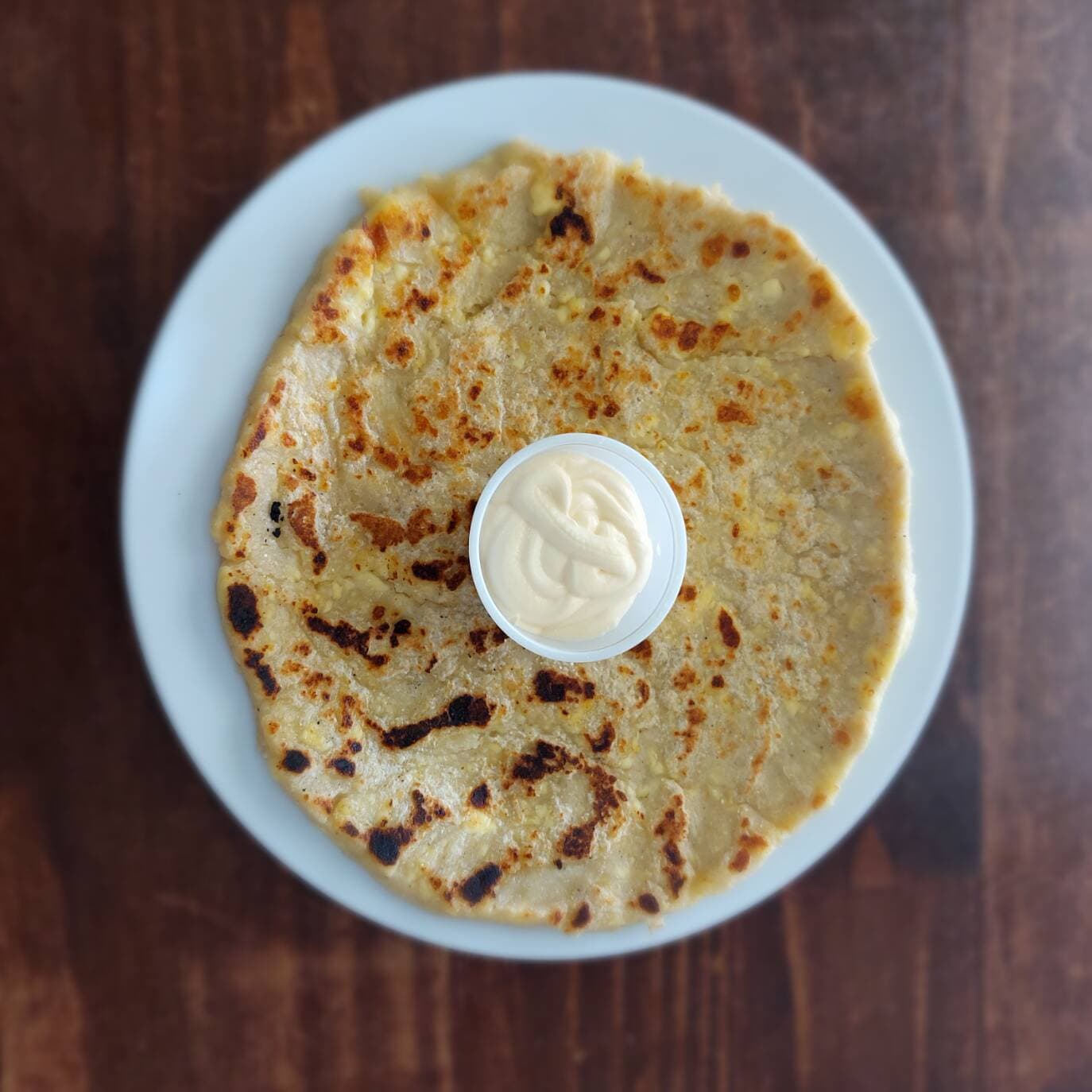 Tortilla de Queso con Natilla