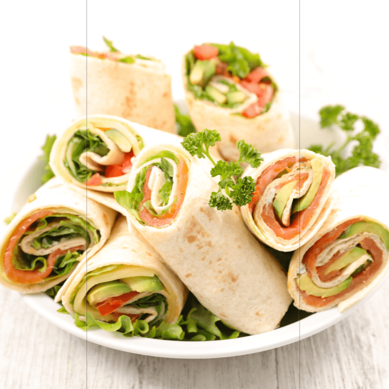 Wrap de jamón (Incluye jugo, fruta, café o té)