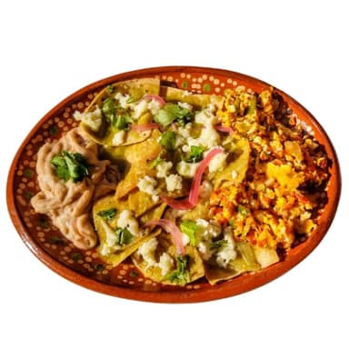 CHILAQUILES CON HUEVOS PERICO