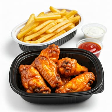 COMBO 5 Alitas + 1 Papas Francesa