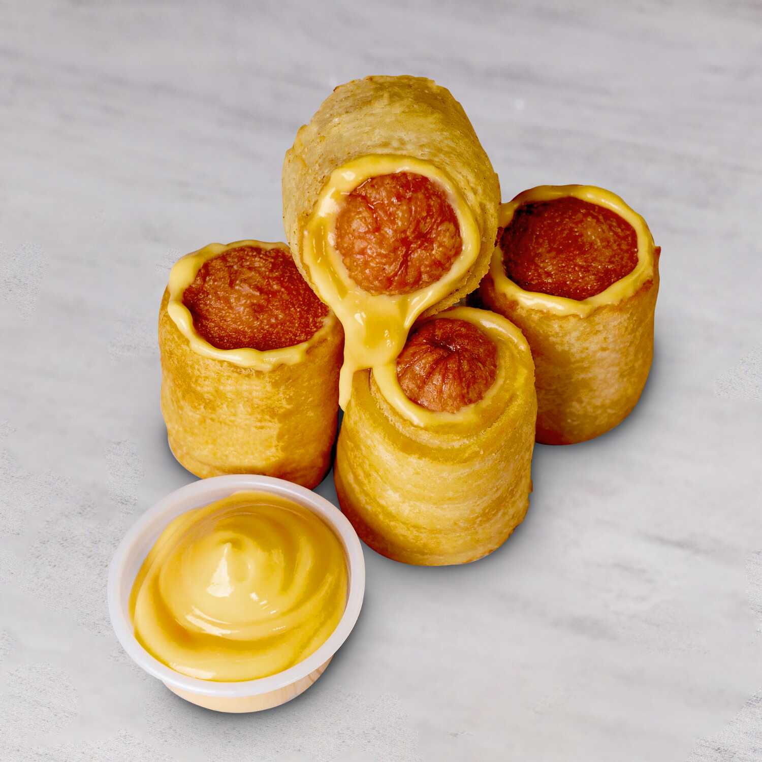 Salchurritos Cheddar