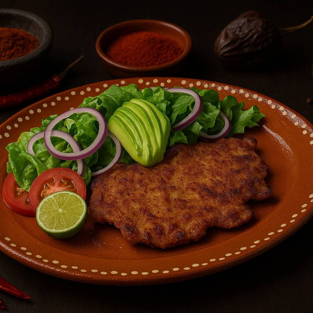 MILANESA DE RES CON ENSALADA