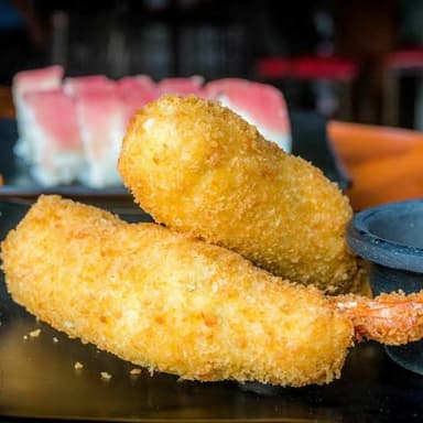 orden kushiages  de camaron con queso
