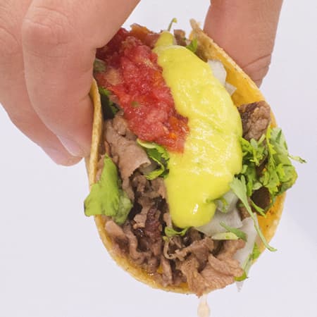 Taco de Rib-eye Tortilla de Maíz