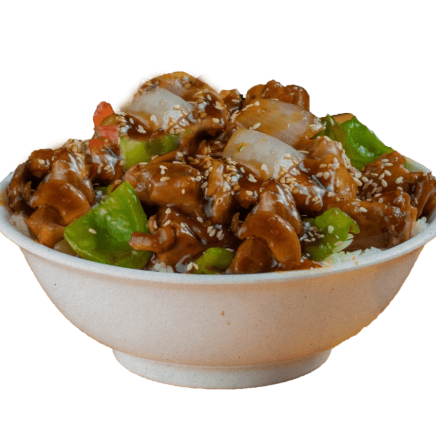Teriyaki Bowl de Mixto (Pollo y Res )