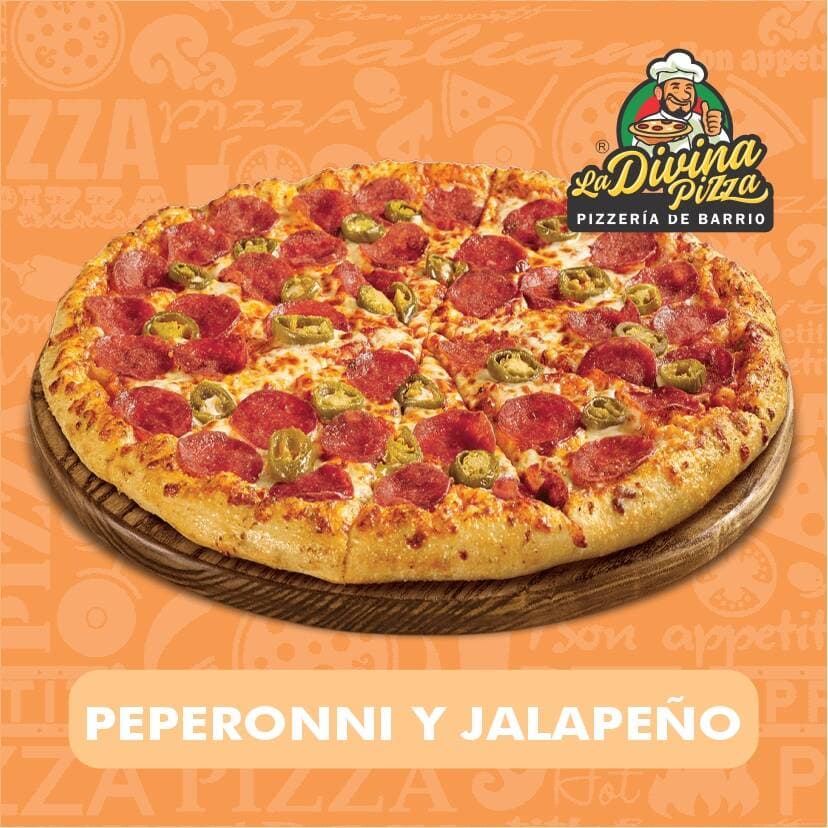 PIZZA GRANDE JALAPEÑO Y PEPERONNI
