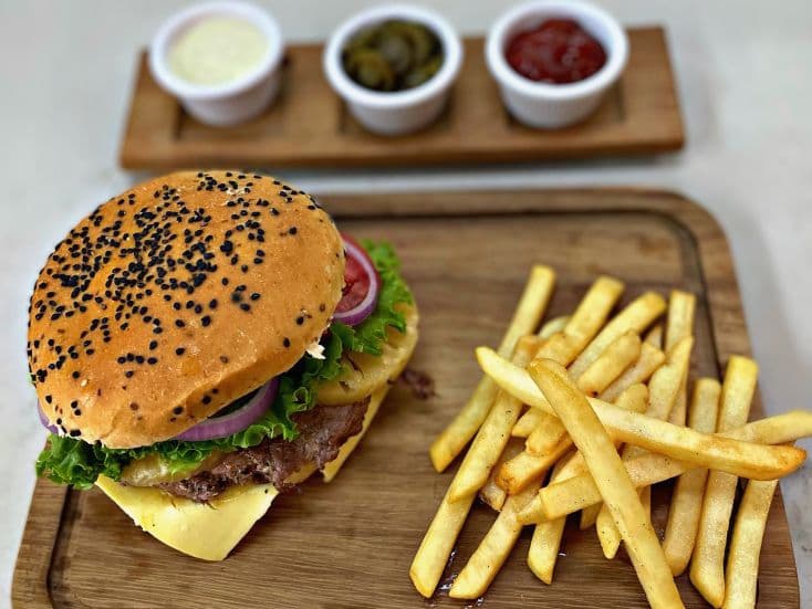 Hamburguesa de Arrachera