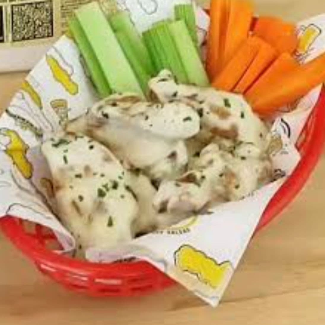10 alitas parmesano