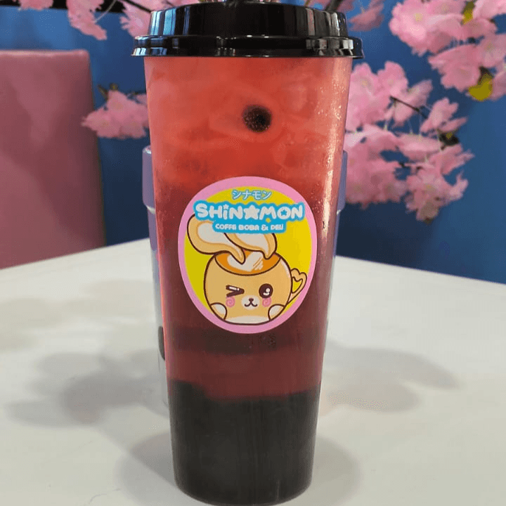 Boba Fruit Tea Frambuesa