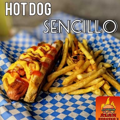 Hot Dog Sencillo (Sin Papas)